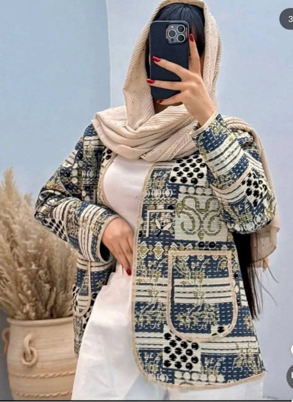 کت گلیمی گیلدا زنانه تافته گلیمی