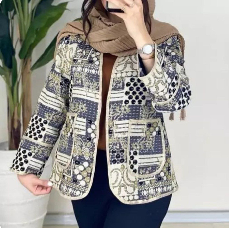 کت گلیمی گیلدا زنانه تافته گلیمی