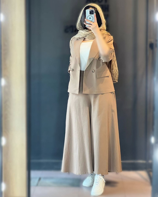 کت وشلوار رویا زنانه لنینت فوق العاده خنک و سبک بدون آبرفت و چروکی