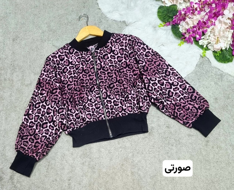 بامبر پلنگی جلو زیپ زنانه جاکاد