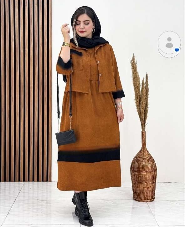 نام : کت و سارافون کژال  زنانه  مخمل کبریتی