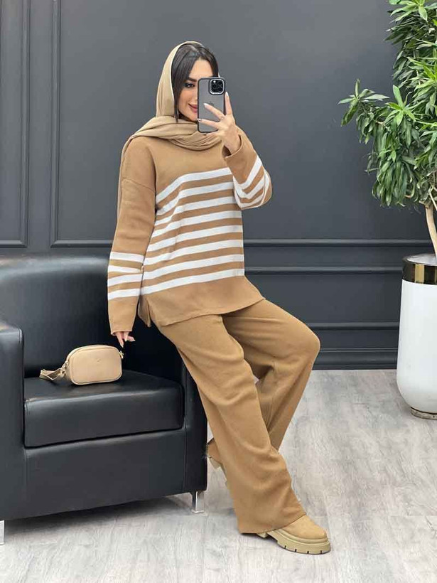 بلوز و شلوار مدل کاتلین زنانه بافت لطیف و باکیفیت