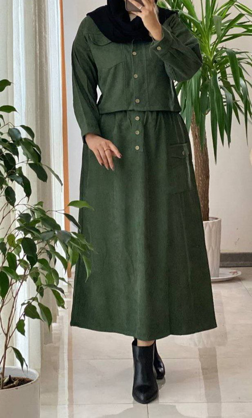 👚 ست تندیس مخمل کبریتی زنانه 🧵 مخمل کبریتی