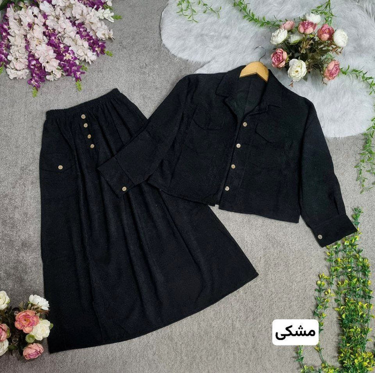 👚 ست تندیس مخمل کبریتی زنانه 🧵 مخمل کبریتی