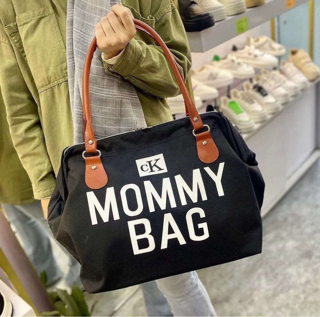 کیف MOMMY BAG برزنتی کجراه مشکی