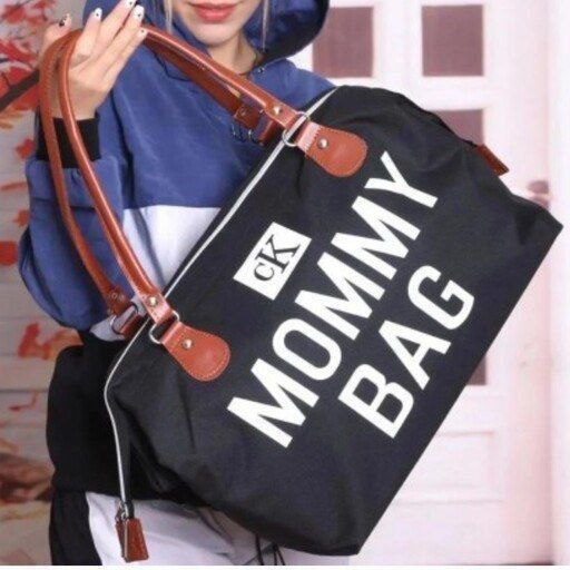 کیف MOMMY BAG برزنتی کجراه مشکی