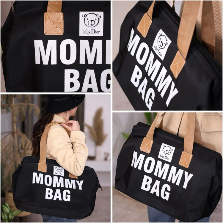 کیف MOMMY BAG برزنتی کجراه مشکی