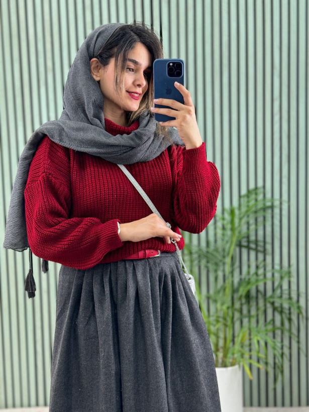 بافت لطیف و کشی یقه شل 💗هم مردانه هم زنانه💗