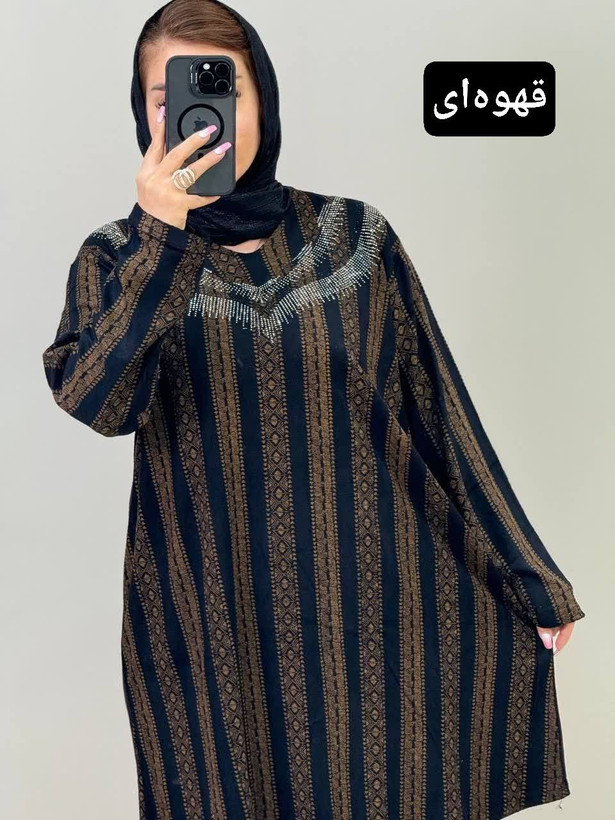 تونیک یقه هفت نگینی زنانه مرینوس گرم بالا