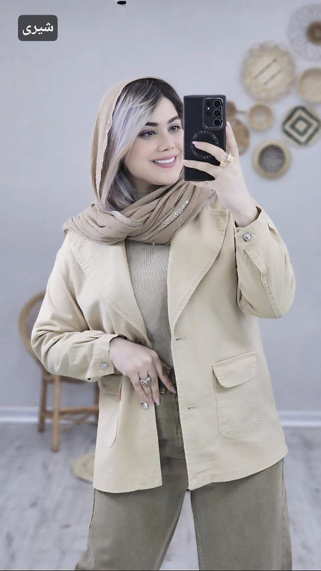 نام : مانتو کتی کتان LEVIS زنانه کتان جین گرم بالا سنگشور شده✅️