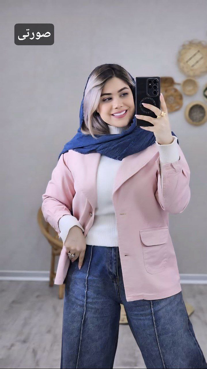 نام : مانتو کتی کتان LEVIS زنانه کتان جین گرم بالا سنگشور شده✅️