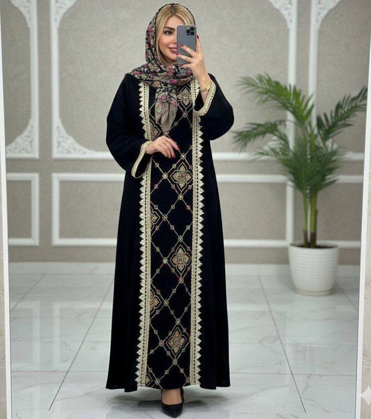 ماکسی پونه جنس : کراش درجه یک زنانه دو سایز مشکی