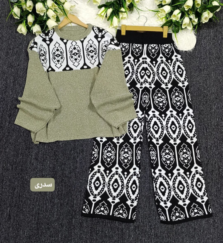 ست سنتی سوپر نخ درجه یک زرشکی, سبز, سدری, کرم, مشکی, نسکافه ای فری (38-50) زنانه