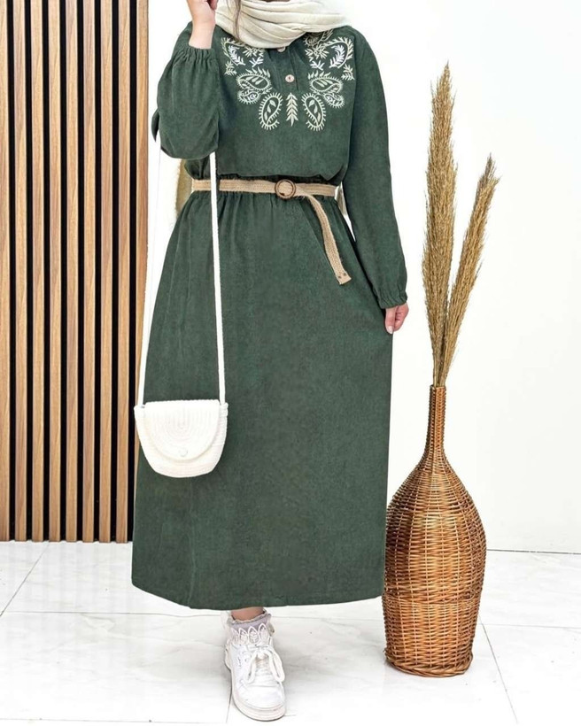 کفتان گلدوزی ترمه مخمل کبریتی ریز زنانه زرشکی, سبزیشمی, سرمه ای, موکا, طوسی, کرم نسکافه ای, مشکی فری سایز