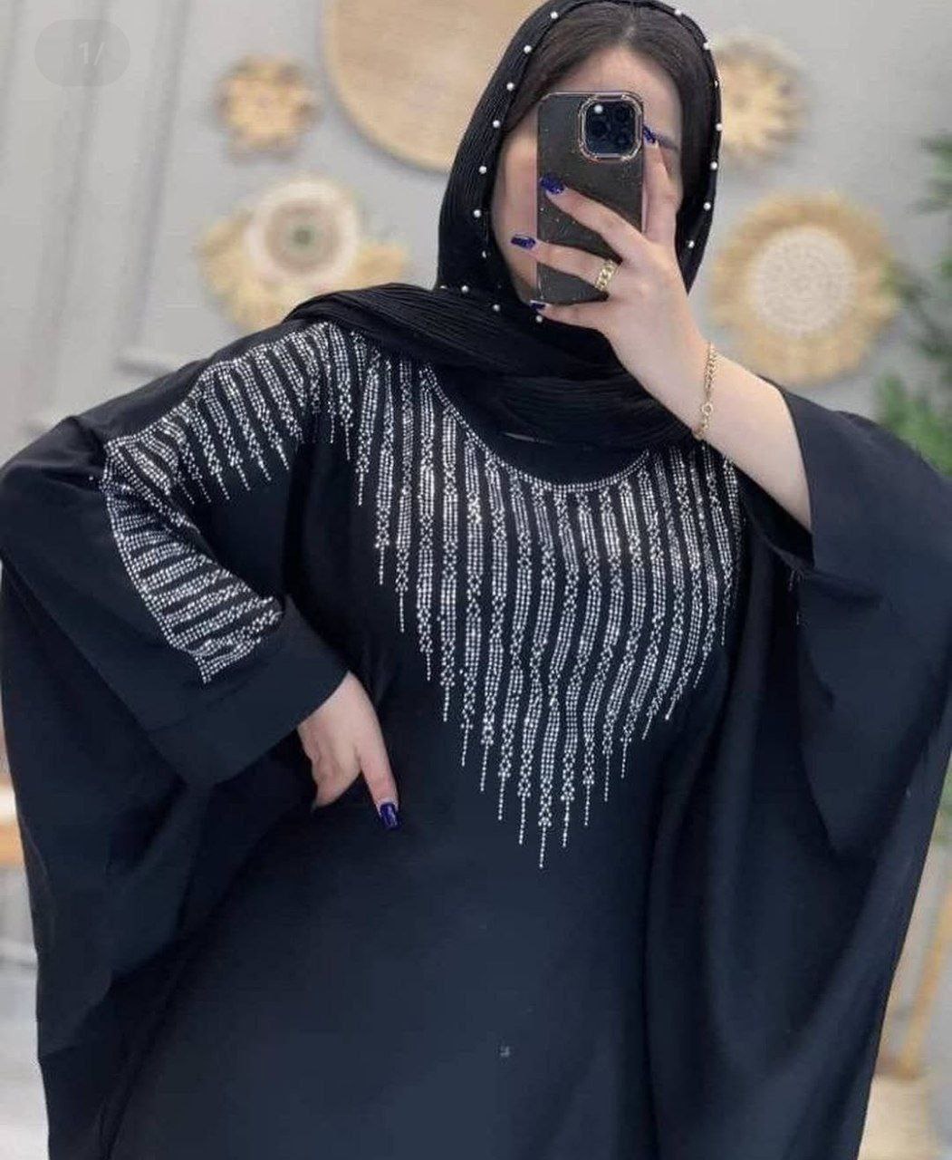 عبا افروز زنانه الیزه درجه یک ❣رنگ مشکی ❣سایز فری 38/52