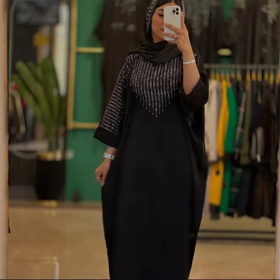 عبا افروز زنانه الیزه درجه یک ❣رنگ مشکی ❣سایز فری 38/52