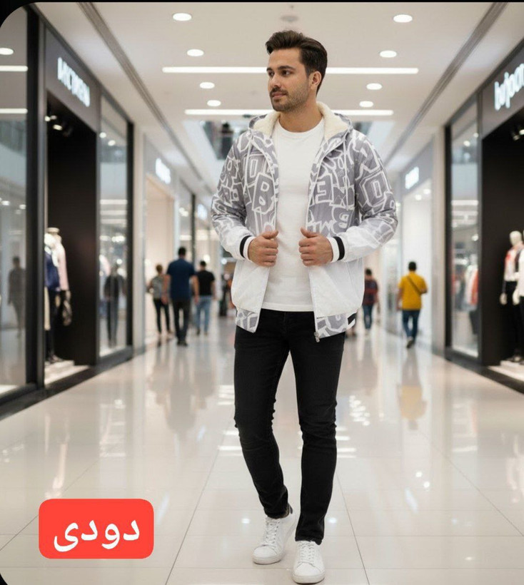 🖋نام : کاپشن مردانه ستار چاپی 👚جنس : مموری چاپی داخل خز 🌈 زرد , قرمز , کرم , خاکستری , دودی , خردلی , سایزها : L , xl , xxl ,