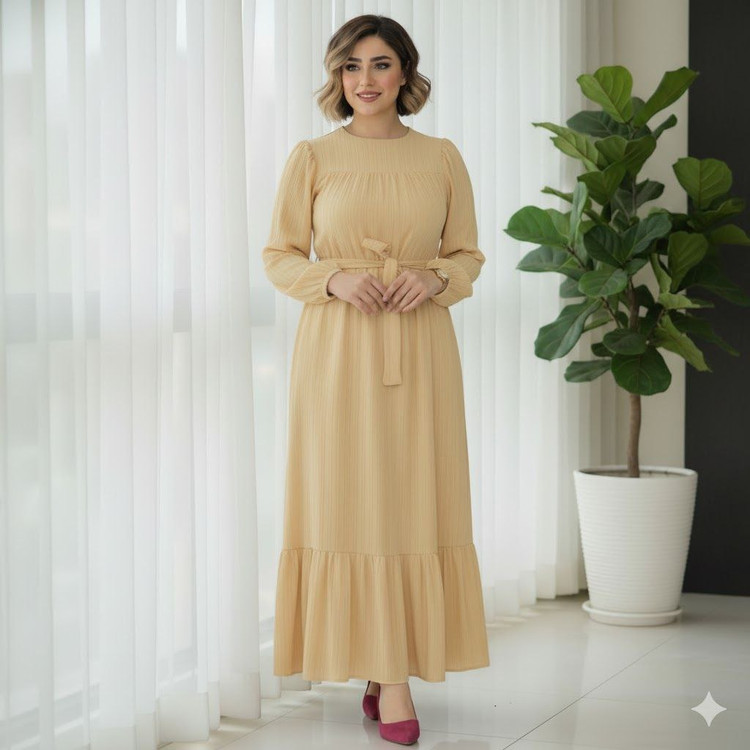 ماکسی چیتا 👚جنس : کراش دلتا رنگ بندی : زرشکی , طوسی , خردلی , سفید , قهوه.ایی ,سایزها : 1 , 2 , زنانه