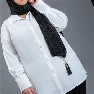 : شومیز مدل ستاره ❤️جنس : داکرون باکیفیت : فری38_46 سفید زنانه