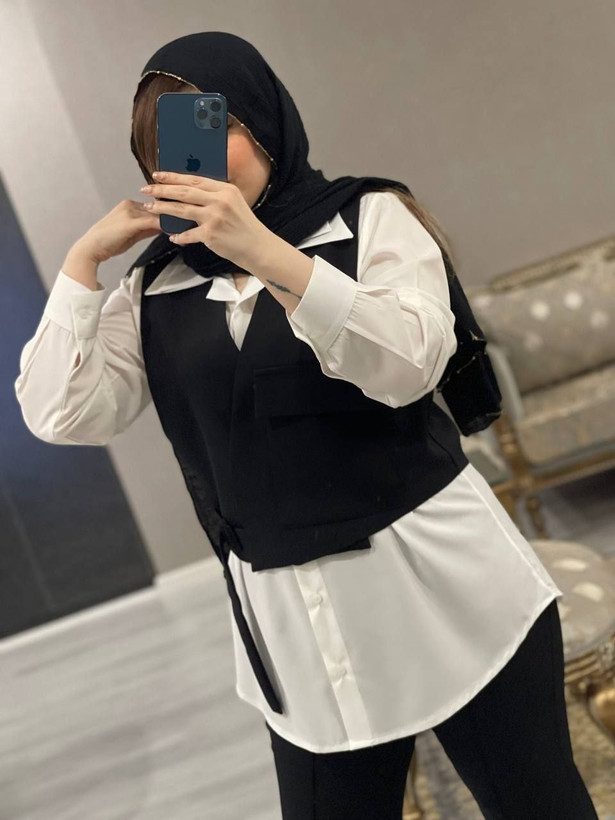 ست سه تیکه پاپیون 💞جنس : شانتون شومیز داکرون آبی, سبز,طوسی, کرم, نسکافه ای فری سایز زنانه
