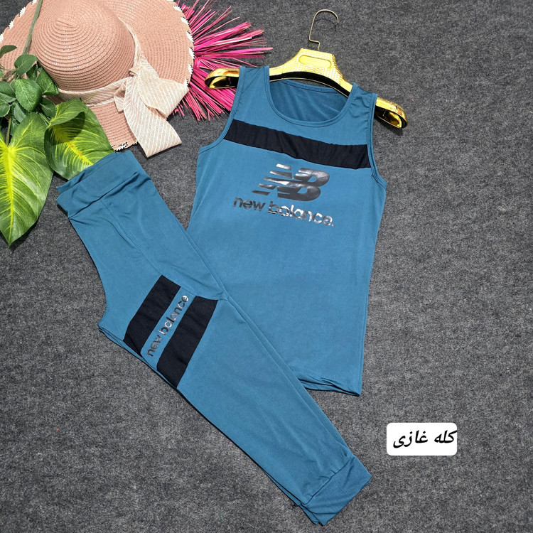 ست ورزشی نیو بالانس جنس: فلامنت فوووول کش فری سایز بنفش - زرشکی - سبزابی - سبزفسفری - طوسی - قرمز - کله غازی زنانه