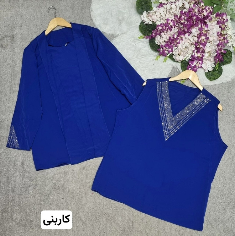 شومیز دوتیکه ماهرو جنس: الیزه درجه1 سایز5 - سایز6 سرخابی - سفید - مشکی - نسکافه - کاربنی - کرمی زنانه