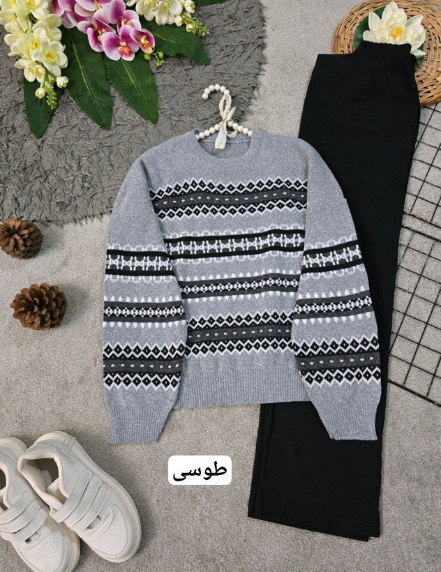 مدل شاملو 💞جنس : بافت با کیفیت 💞رنگ بندی : ذغالی, شکلاتی, طوسی, کرم, مشکی, نسکافه ای زنانه فری سایز