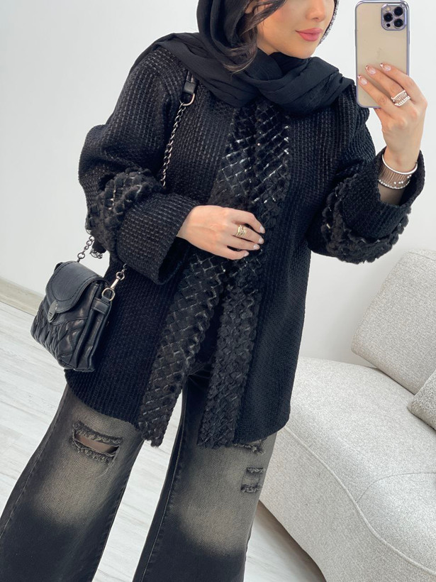کتی پشمی شانل🍂جنس : کوک دوزی پشمی🌈 شکلاتی, قهوهای, کرم, مشکی✔️ سایز فری۳۸تا۴۸✔️ زنانه