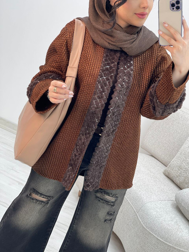 کتی پشمی شانل🍂جنس : کوک دوزی پشمی🌈 شکلاتی, قهوهای, کرم, مشکی✔️ سایز فری۳۸تا۴۸✔️ زنانه