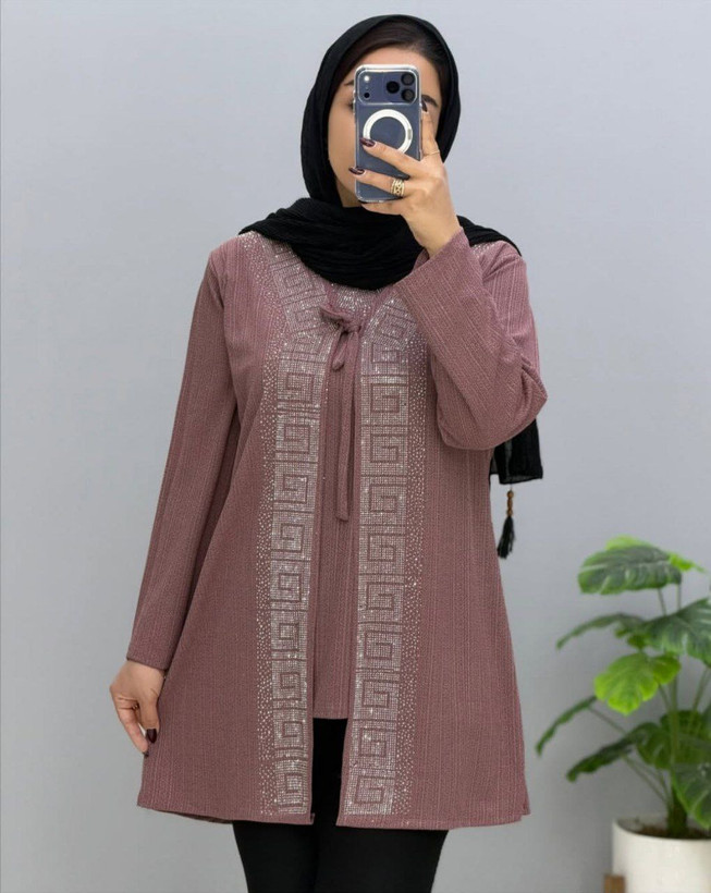 تونیک طرح دوتیکه ستاره جنس : نخ ژاکارد اعلا وارداتی کالباسی , بنتون , مشکی , طوسی , سبز , موکا , زنانه فری سایز