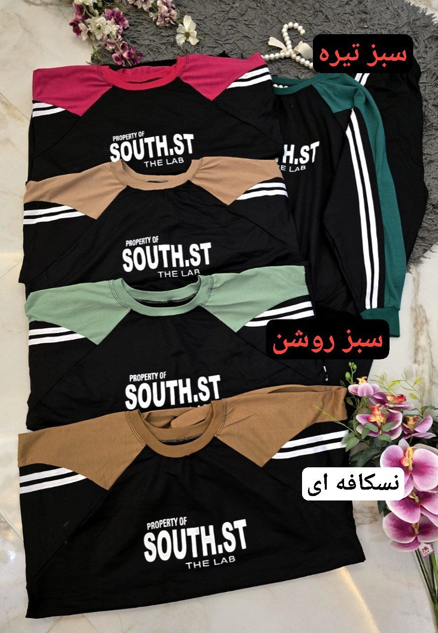ست باکو جنس : دورس پنبه ای اعلا و با کیفیت زرشکی, سبزتیره, سبز روشن, نسکافه ای فری سایز زنانه