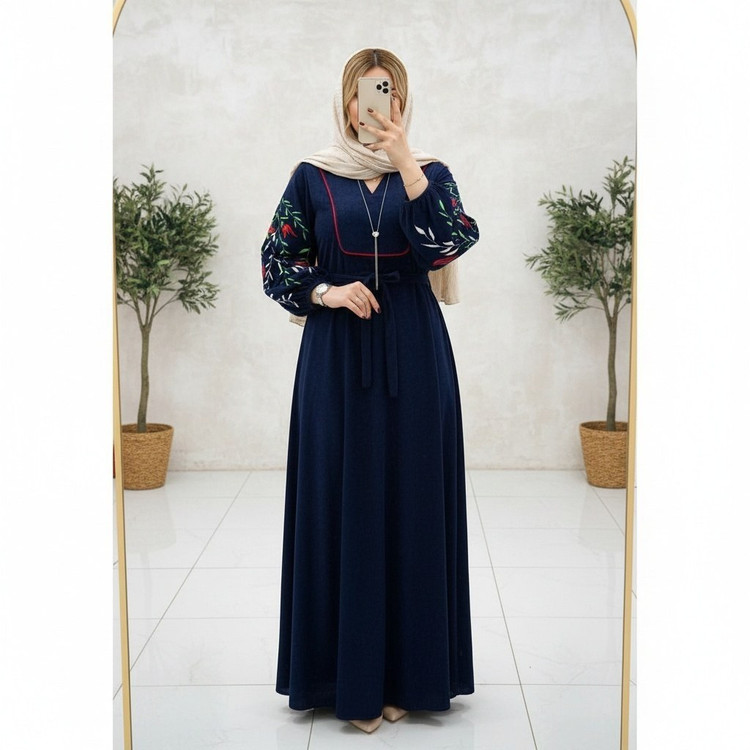 کفتان گلدوزی نازگل جنس : مخمل کبریتی ریز زرشکی, سبزیشمی, سرمه ای, طوسی, کرم, مشکی, موکا فری سایز زنانه
