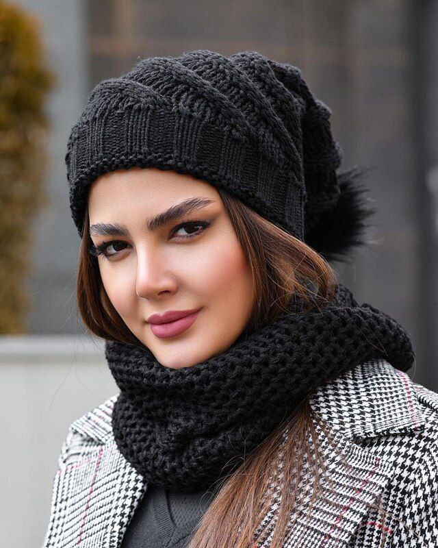 شال و رینگ خز دار جنس : بافت خز دار ارکیده, زرشکی, سفید, سورمه, طوسی, کالباسی, مشکی