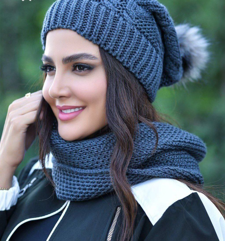 شال و رینگ خز دار جنس : بافت خز دار ارکیده, زرشکی, سفید, سورمه, طوسی, کالباسی, مشکی