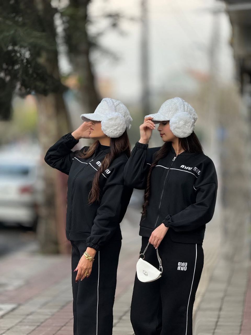 ست اسپرت miu miu🍂 جنس : دورس مشکی فری سایز