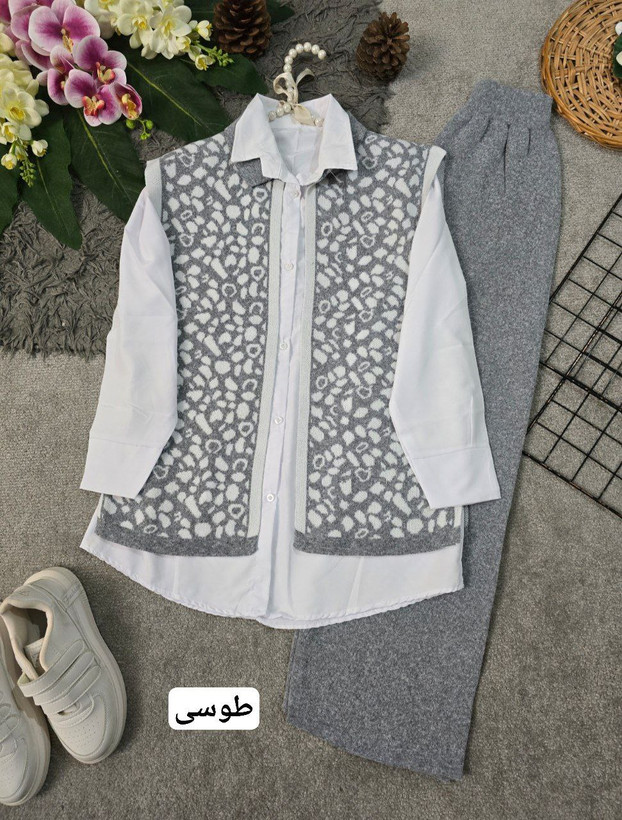 جلیقه شلوار بافت 💞جنس : بافت باکیفیت زنانه فری سایز ذغالی, ذغالی کد دو, سدری, طوسی, طوسی کد دو, کرم, کرم کد دو, مشکی, مشکی کد دو, نسکافه ای