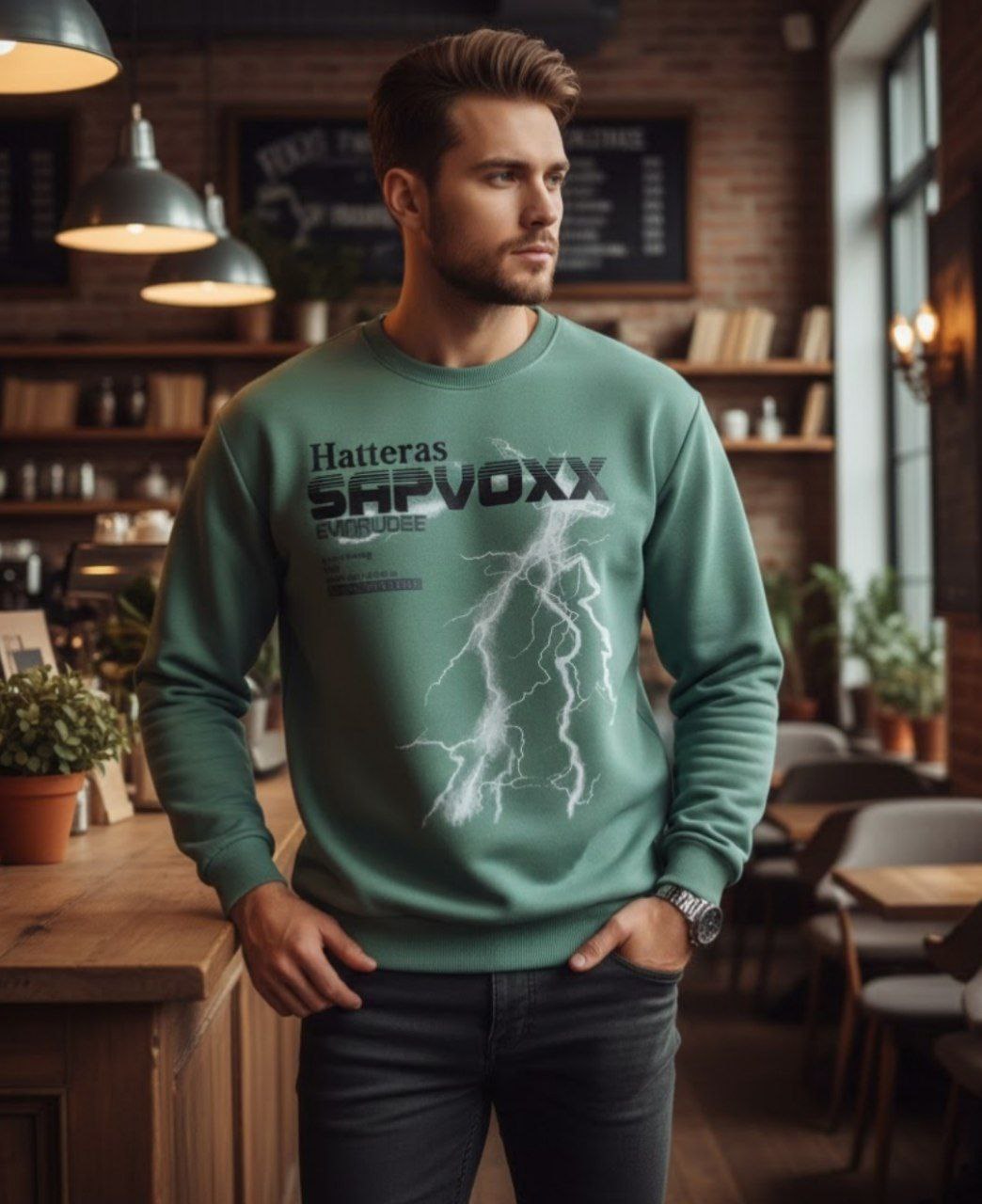 بلیز دورس sapvoxx جنس : دورس سه نخ تو خز پسته , سفید , مشکی ,  Xl , xxl , xxxl , مردانه
