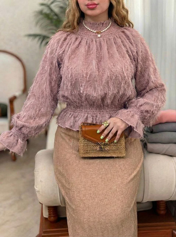 شومیز مجلسی مریلا جنس : حریر موهر وارداتی💞آبی روشن, سفید, کالباسی,مشکی, هلویی فری سایز زنانه