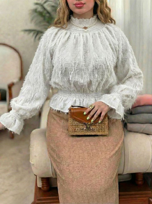 شومیز مجلسی مریلا جنس : حریر موهر وارداتی💞آبی روشن, سفید, کالباسی,مشکی, هلویی فری سایز زنانه