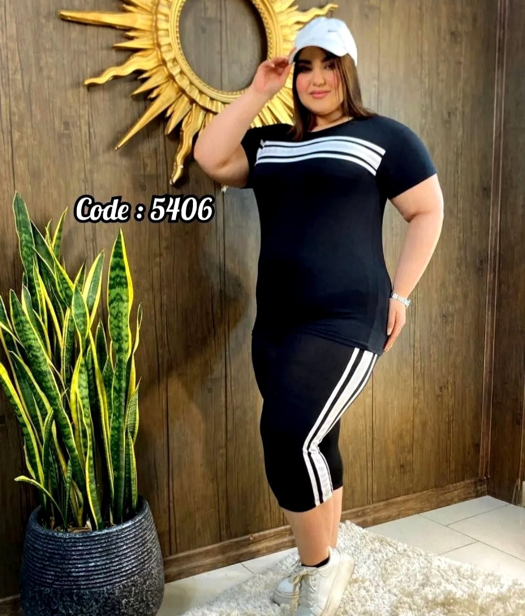 تیشرت شلوارک سه نوار جنس: اسپان پنبه فوووول کش فری سایز زنانه