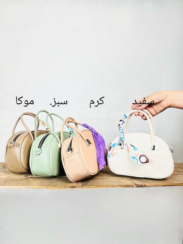دسته قیطونی شالدار جنس : وارداتی شکلاتی , کرم.روشن , موکا , سبز , سفید , کرم , مشکی ,