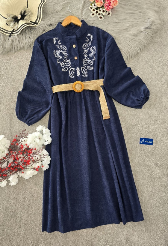 کفتان گلدوزی ترمه جنس : مخمل کبریتی ریز سبزیشمی, سرمه ای, طوسی, کرم نسکافه ای, مشکی, موکا فری سایز زنانه