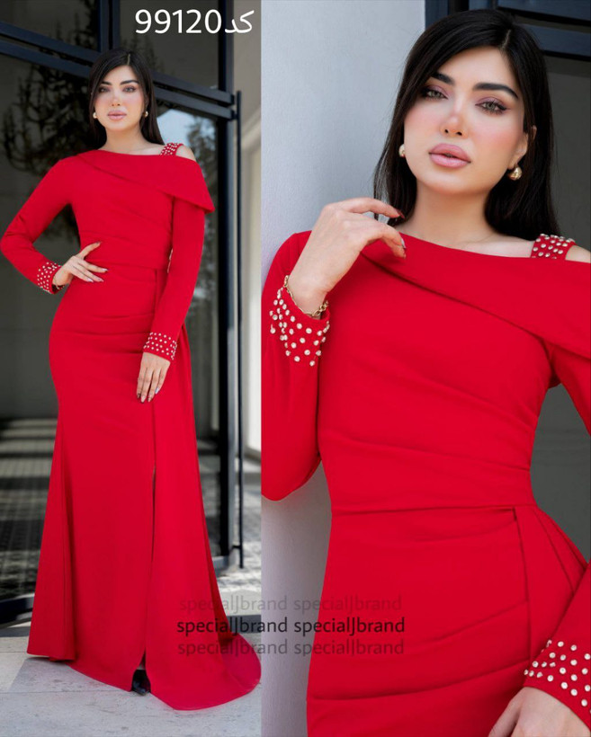 ماکسی مجلسی محدثه 4 جنس : دالقیچ رنگبندی سایزبندی زنانه
