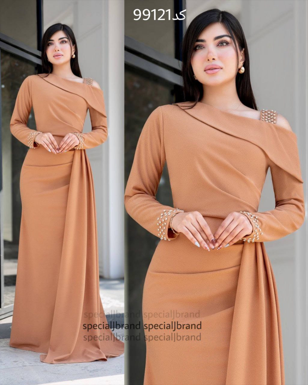 ماکسی مجلسی محدثه 4 جنس : دالقیچ رنگبندی سایزبندی زنانه