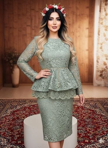 ست مجلسی شومیز دامن شیلا : سبز - سفید - سورمه - مشکی - نسکافه جنس: گیپور درجه1 خارجی : ایکس،لارج - دوایکس - سه،ایکس زنانه