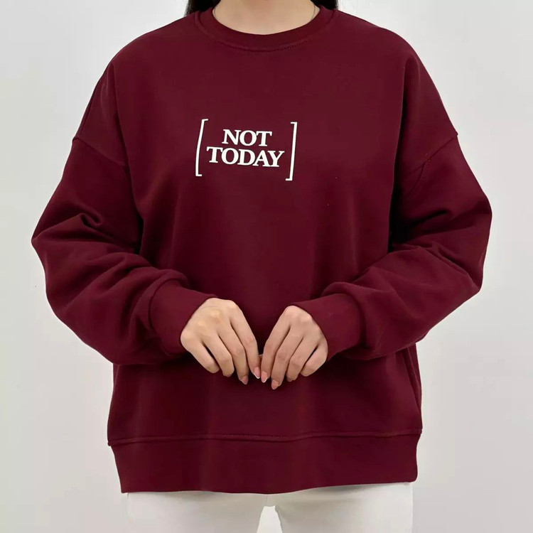 بلوز دورس not today جنس : دورس پنبه تو کرکی مشکی - آبی - زرشکی - سفید - صورتی روشن - صورتی تیره - موکا - سورمه ای -