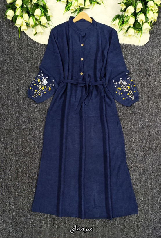 کفتان گلدوزی جنس : مخمل کبریتی ریز زرشکی, سبز, سرمهای, طوسی تیره, قرمز, کالباسی, کرم, مشکی, نسکافه ای, یشمی