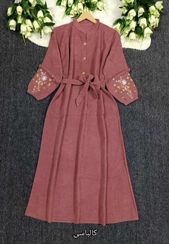 کفتان گلدوزی جنس : مخمل کبریتی ریز زرشکی, سبز, سرمهای, طوسی تیره, قرمز, کالباسی, کرم, مشکی, نسکافه ای, یشمی