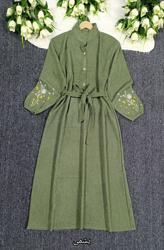 کفتان گلدوزی جنس : مخمل کبریتی ریز زرشکی, سبز, سرمهای, طوسی تیره, قرمز, کالباسی, کرم, مشکی, نسکافه ای, یشمی