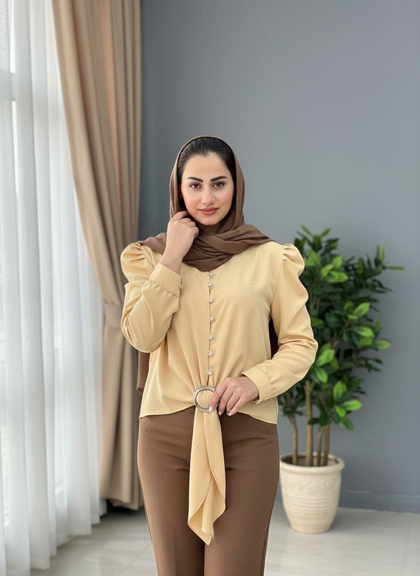 شومیز گره ای جنس: الیزه درجه1 : سرخابی - سفید - مشکی - نسکافه - کاربنی - کرمی سایزبندی زنانه